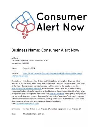 Consumer Alert Now