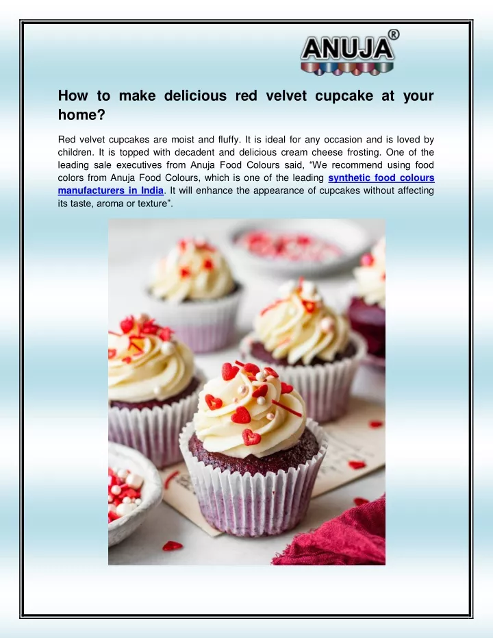 how to make delicious red velvet cupcake at your