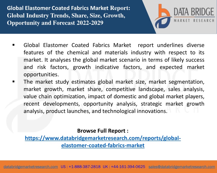 global elastomer coated fabrics market report
