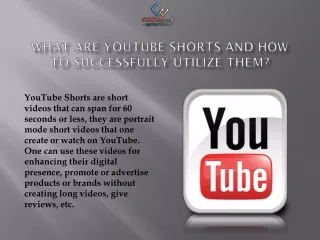What are YouTube Shorts and how to successfully ppt