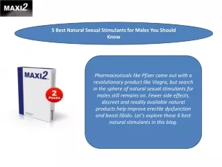 5 Best Natural Sexual Stimulants for Males You Should Know