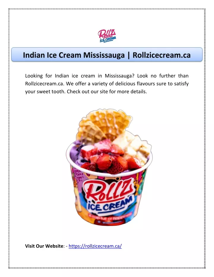 looking for indian ice cream in mississauga look