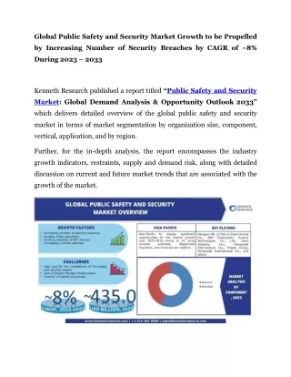 global public safety and security market growth