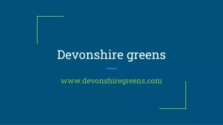 Devonshire greens