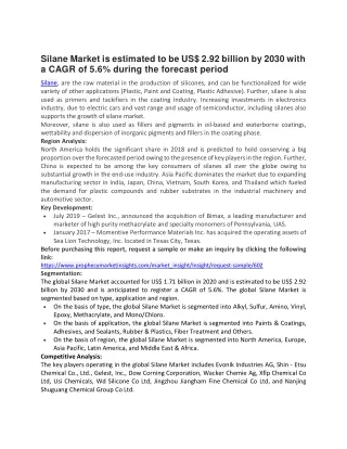 silane market is estimated to be us 2 92 billion