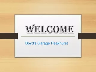 welcome