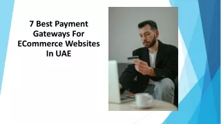 7 Best Payment Gateways For ECommerce Websites In UAE