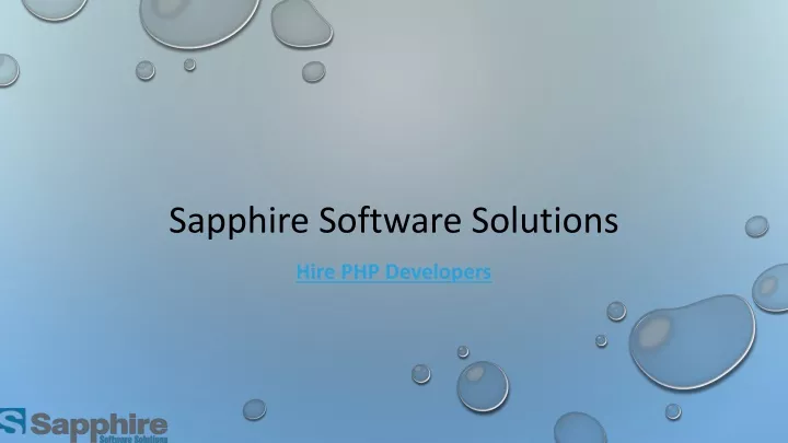 sapphire software solutions