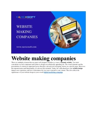 website making companies there are multiples