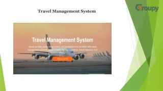 Travel Management System