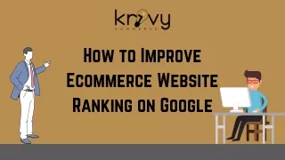 How to Improve Ecommerce Website Ranking on Google