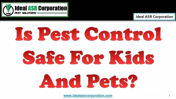 is pest control safe for kids and pets