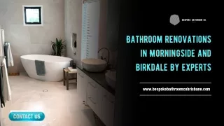 Bathroom Renovations Morningside and Birkdale by Experts
