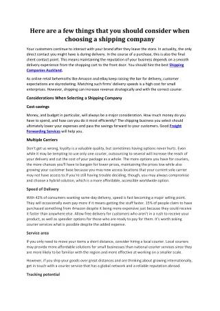 here are a few things that you should consider