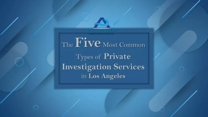 the five most common types of private