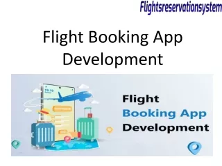 Flight Booking App Development