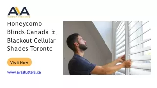 Honeycomb Blinds Canada & Blackout Cellular Shades Toronto
