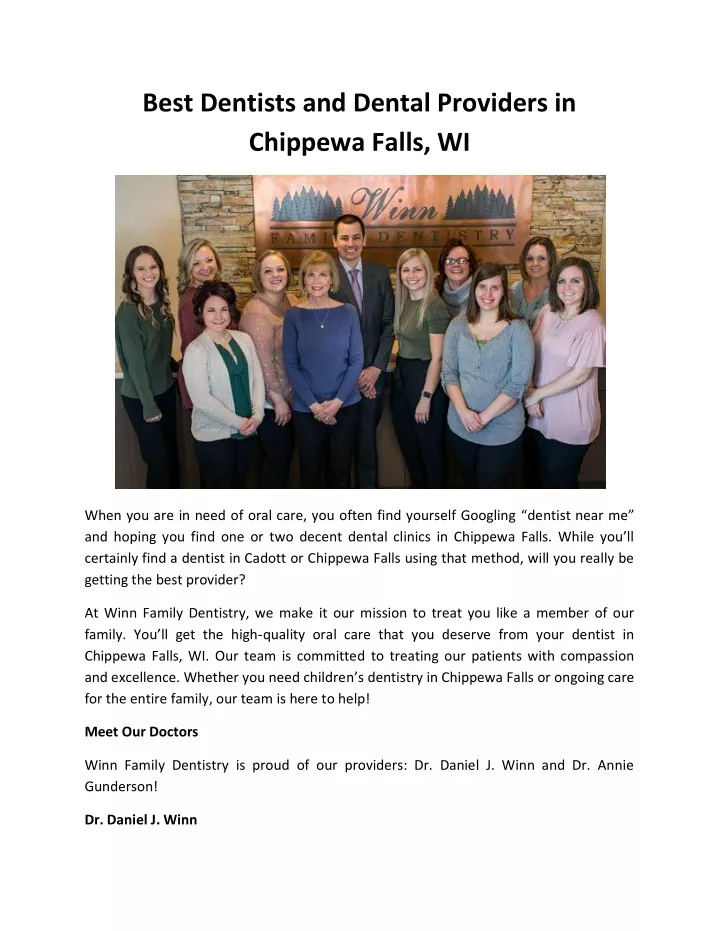 best dentists and dental providers in chippewa