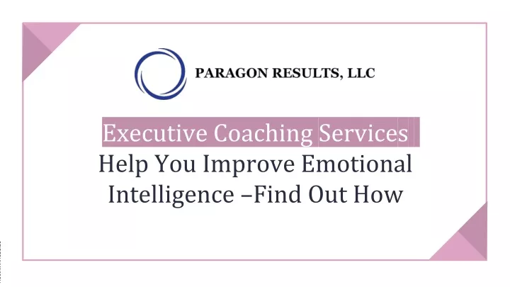 executive coaching services help you improve