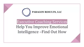 Executive Coaching Services Help You Improve Emotional Intelligence – Find Out How