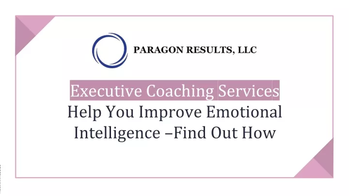 executive coaching service s help you improve emotional intelligence find out how