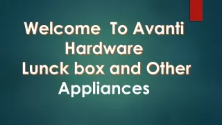 appliances