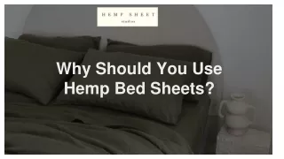 Why Should You Use Hemp Bed Sheets_
