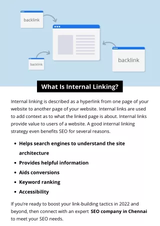 what is internal linking