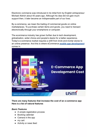electronic commerce was introduced in its initial