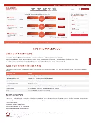 Life Insurance Plans & Policies 2022