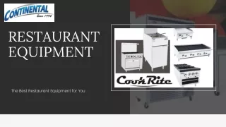 Restaurant Equipment