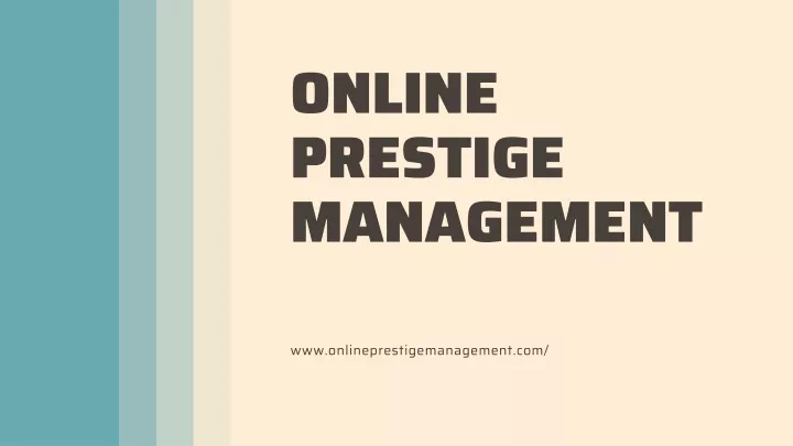 online prestige management