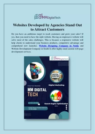 websites developed by agencies stand