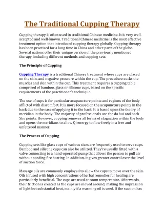 Cupping Therapy