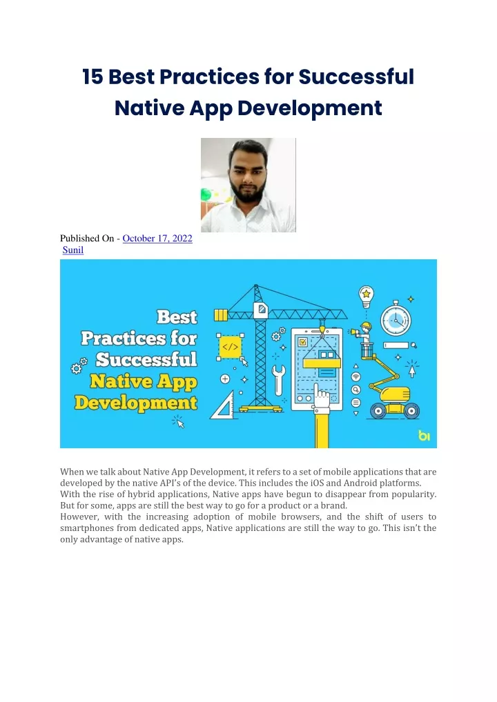 15 best practices for successful native
