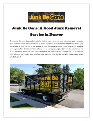 junk be gone a good junk removal junk be gone