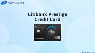 Citibank Prestige Credit Card