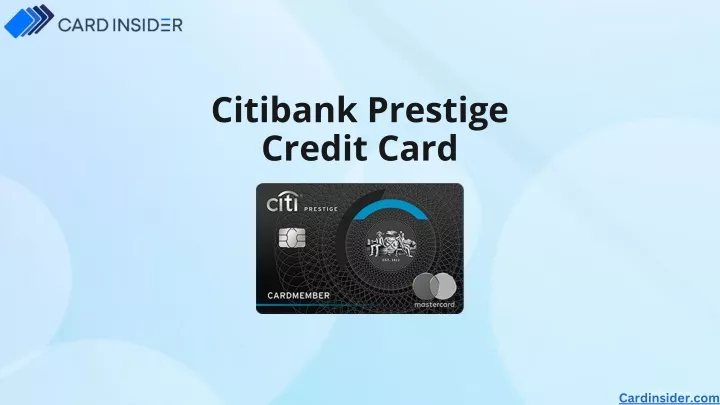 citibank prestige credit card