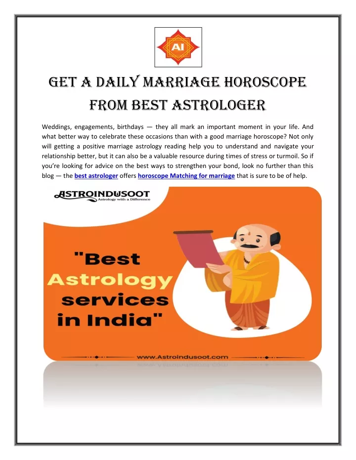 get a daily marriage horoscope from best