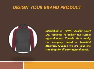design your brand product