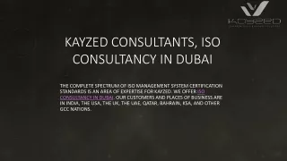 Kayzed Consultants, The Top ISO Consultancy In Dubai
