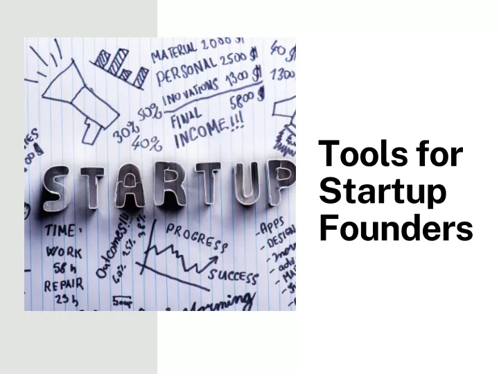 tools for startup founders