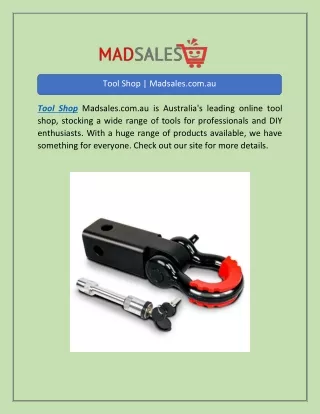 Tool Shop | Madsales.com.au