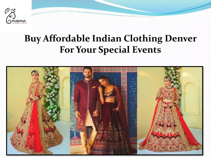 buy affordable indian clothing denver for your