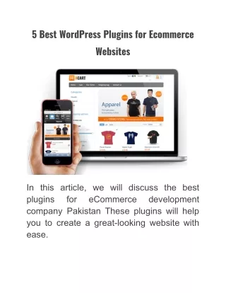 5 best wordpress plugins for ecommerce websites