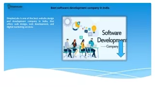 Best software development company in India