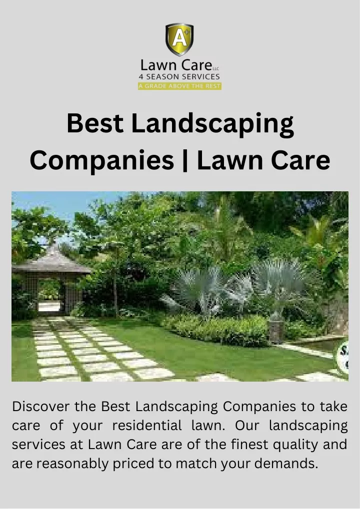 best landscaping companies lawn care