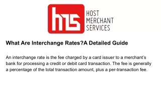 what are interchange rates a detailed guide