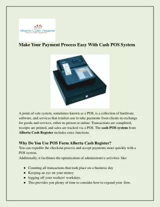 Retail Cash Register Systems - Alberta Cash Register