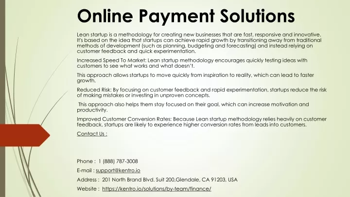 online payment solutions